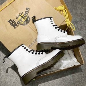 Dr Martens - Trắng Cổ Cao - REP 1:1 - Đôi